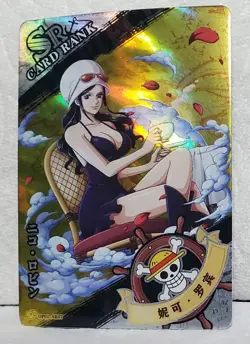 One Piece Nico Robin SR Chinese Card #OP01-SR07 - Image 1