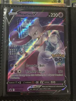 Mewtwo V Pokemon GO Holo Promo Pokemon Card - Image 1
