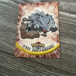 Pokemon RHYHORN #111 [Non-Holo] Topps Blue Logo 1st TV Animation 2000 NM QTY - Image 1