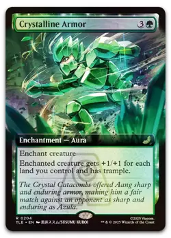 Crystalline Armor (Extended Art) #204 (Foil) (NM) TLE Magic MTG - Image 1