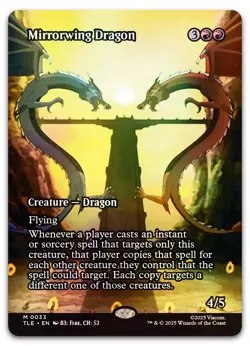 Mirrorwing Dragon (Borderless) #33 (Foil) (NM) TLE Magic MTG - Image 1