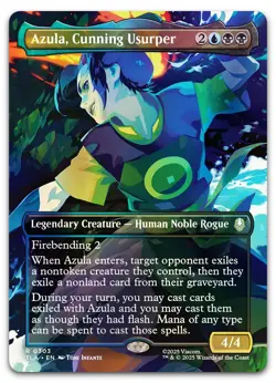 Azula, Cunning Usurper (Borderless) #303 (Foil) (NM) TLA Magic MTG - Image 1