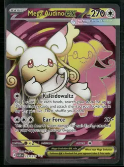 ✰ MEGA AUDINO EX 253/217 ULTRA RARE ME: ASCENDED HEROES POKEMON ✰ NM/M - Image 2