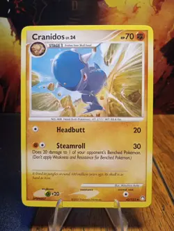 2007 Pokemon Mysterious Treasures Cranidos #43 Extremely LP - Image 1