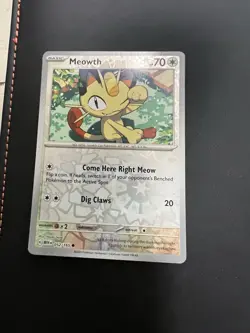 Pokemon Meowth Sv: Scarlet & Violet 151 052/165 Reverse Holo Basic 70 HP English - Image 1
