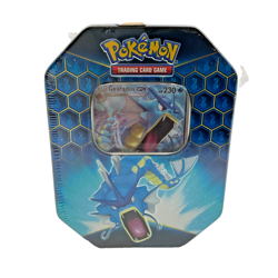 Pokemon TCG Hidden Fates Gyarados GX Tin w/Tear - Image 1