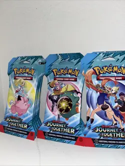 Pokemon Journey Together Sleeved Booster Pack Lot of 15 - Image 1