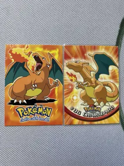 2 TOPPS Pokemon Charizard non Holo - Image 1