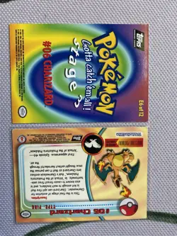 2 TOPPS Pokemon Charizard non Holo - Image 3