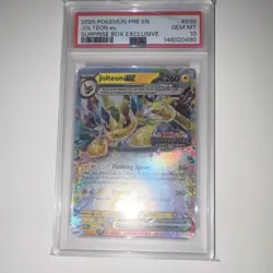 Pokemon Prismatic Evolutions Jolteon EX Promo Holo 030/131 Surprise Box PSA 10 - Image 1