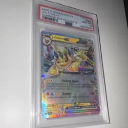 Pokemon Prismatic Evolutions Jolteon EX Promo Holo 030/131 Surprise Box PSA 10 - Image 3