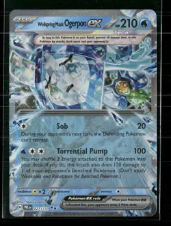 Wellspring Mask Ogerpon ex 027/131 Double Rare Prismatic Evolutions Holo NM - Image 1