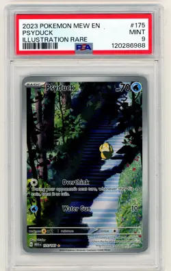 2023 POKEMON MEW EN-151 ILLUSTRATION RARE #175 PSYDUCK PSA 9 - Image 1