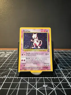 Pokemon TCG Mewtwo Base Set 10/102 Holo Unlimited Holo Rare Near Mint - Image 1