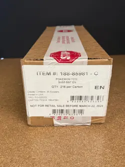 POKEMON TEMPORAL FORCES FACTORY SEALED 6 BOX BOOSTER CASE SV05 - Image 1
