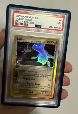 ✅2005 POKEMON EX DELTA SPECIES #9 LATIOS-HOLO PSA 7 LOW POP REGRADEUU✅ - Image 1