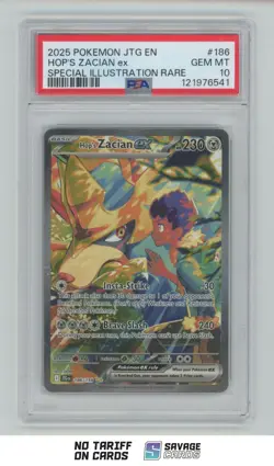 2025 Pokemon Scarlet & Violet Series - Journey Together Hop's Zacian ex PSA 10 - Image 1