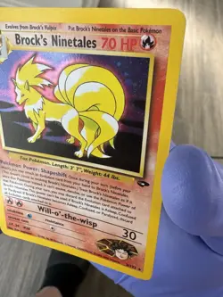 Pokemon Brock's Ninetales 3/132 Gym Challenge Holo Rare LP - Image 2