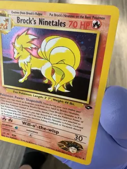 Pokemon Brock's Ninetales 3/132 Gym Challenge Holo Rare LP - Image 5