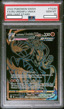 Pokemon Brilliant Stars Rapid Strike Urshifu VMAX TG30 PSA 10 - Image 1