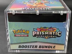 Pokemon SV8.5 Prismatic Evolutions Sealed Booster Bundle Display Case W/Acrylic - Image 5