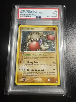 Hitmonchan 24/115 Unseen Forces Reverse Holo Pokemon Psa 9 - Image 1