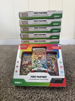 SEALED Pokemon First Partner Illustration Collection Series 1 Lot of 10 - Image 1