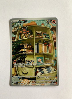 Litten 167/162 Illustration Rare Pokemon TCG Temporal Forces NEAR MINT - Image 1
