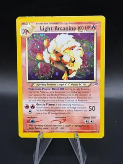 Pokemon TCG Neo Destiny -Light Arcanine- Holo Rare 12/105 HP EP3 - Image 1