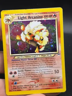 Pokemon TCG Neo Destiny -Light Arcanine- Holo Rare 12/105 HP EP3 - Image 2