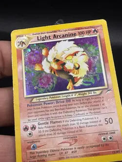 Pokemon TCG Neo Destiny -Light Arcanine- Holo Rare 12/105 HP EP3 - Image 4