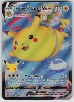 FLYING PIKACHU VMAX 007/025 VMAX RARE CELEBRATIONS POKEMON NM/M - Image 1