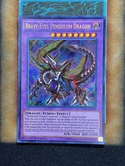 Yugioh Brave-Eyes Pendulum Dragon RATE-EN039 Secret Rare 1st Ed NM - Image 1