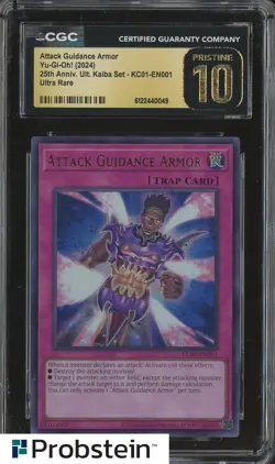 2024 Yu-Gi-Oh! 25th Anniversary Kaiba 001 Attack Guidance Armor CGC 10 PRISTINE - Image 1