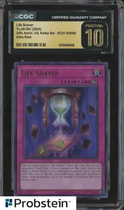 2024 Yu-Gi-Oh! 25th Anniversary Kaiba #KC01-EN002 Life Shaver CGC 10 PRISTINE - Image 1