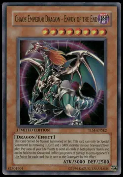 Chaos Emperor Dragon - Envoy of the End Ultra Rare The Lost Millennium TLM-ENSE2 - Image 1