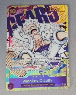 Monkey.D.Luffy (119) (Alternate Art) OP05-119 Awakening of the New Era Foil x 2 - Image 2