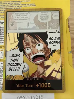 One Piece Gold DON!! OP15 ENGLISH Luffy Golden Bell - Adventure On Kamis Island - Image 1