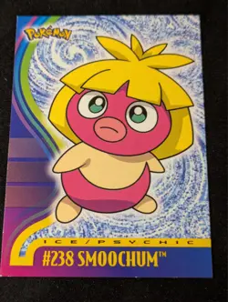 Pokemon Topps Smoochum Non Holo TV Animation Edition Card #238 - Image 1