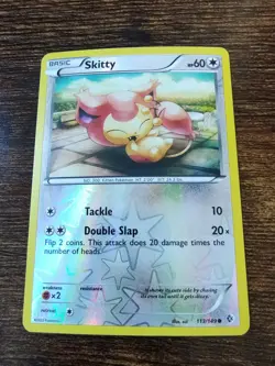 Skitty 113/149 Boundaries Crossed Reverse Holo Pokemon Card - Image 1