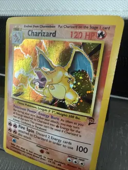Charizard Base Set 2 Holo Rare Card 4/130 Damaged Condition SEE PICTURES - Image 2