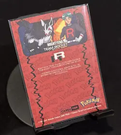 Rare Full Art Pokemon Team Rocket Mightyena #8 Low Pop Card Tops/GameFreak - Image 2