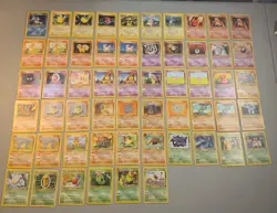 112x Vintage Pokemon Card (Lot #3) Base/Jungle/Fossil/Rocket/Neo HP/CREASED/POOR - Image 1