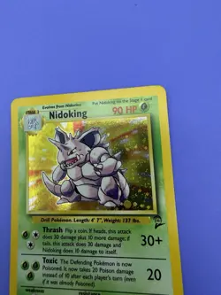 Nidoking 11/102 Base Set 2 HOLO Pokemon Card WOTC 1999 Unlimited - Image 5