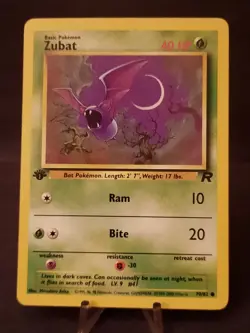 Pokemon Card zubat 1st edition 70/82 Team Rocket. VLP-NM - Image 1