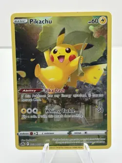 Pokemon TCG Crown Zenith Galarian Gallery Pikachu Card GG30/GG70 - Image 1