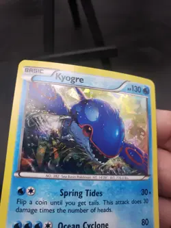 Kyogre Primal Clash 53/160 Cracked Ice Glass Holo Pokemon Card LP - Image 2