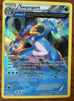 Swampert 36/160 XY Primal Clash Holo Rare Pokemon Card LP Lightly Played - Image 1