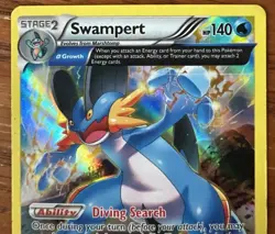 Swampert 36/160 XY Primal Clash Holo Rare Pokemon Card LP Lightly Played - Image 2