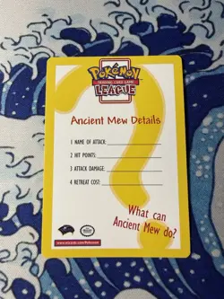 Ancient Mew Card Insert 2000 Pokemon The Movie Promo Card Insert NM ✨ - Image 2